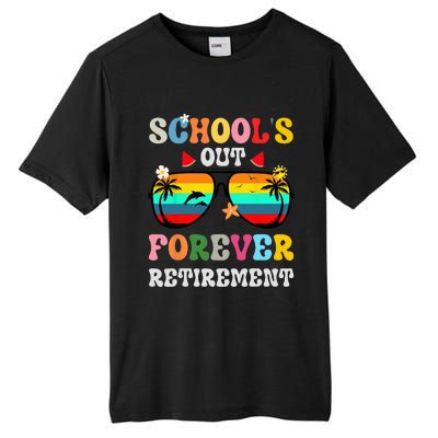 School's Out Forever Retirement Teacher Tall Fusion ChromaSoft Performance T-Shirt