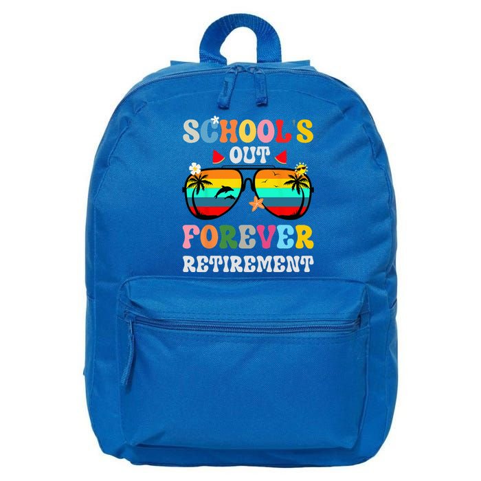 School's Out Forever Retirement Teacher 16 in Basic Backpack