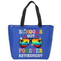 School's Out Forever Retirement Teacher Zip Tote Bag