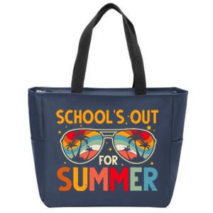 Schools Out For Summer Retro Last Day Of School Teacher Zip Tote Bag