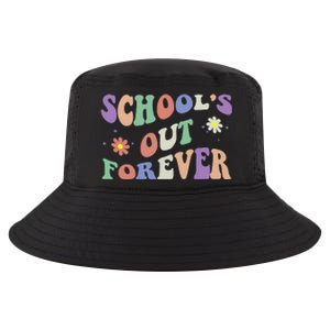 School's Out Forever Teacher Retirement Boho Flower Cool Comfort Performance Bucket Hat