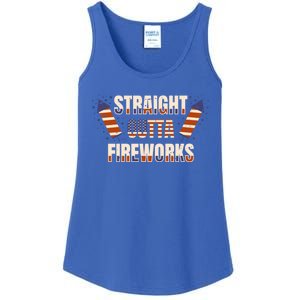 Straight Outta Fireworks Firecrackers 4th Of July Gift Ladies Essential Tank