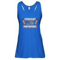 Straight Outta Fireworks Firecrackers 4th Of July Gift Ladies Essential Flowy Tank