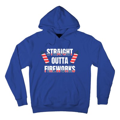 Straight Outta Fireworks Firecrackers 4th Of July Gift Hoodie