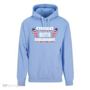 Straight Outta Fireworks Firecrackers 4th Of July Gift Unisex Surf Hoodie