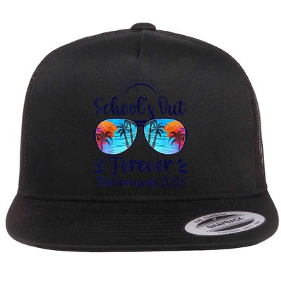 Schools Out Forever Retired 2025 Teacher Retirement Flatbill Hat