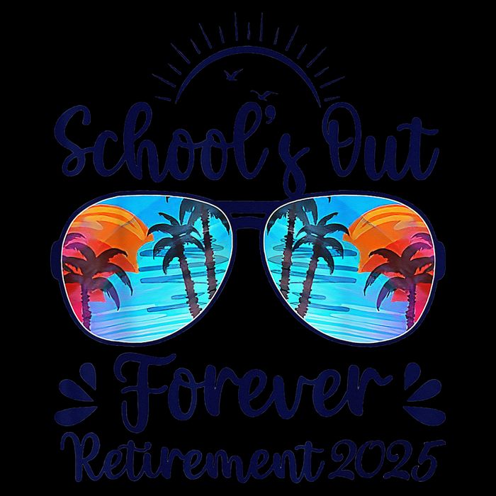 Schools Out Forever Retired 2025 Teacher Retirement Sustainable Knit Beanie