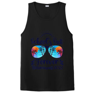 Schools Out Forever Retired 2025 Teacher Retirement PosiCharge Competitor Tank