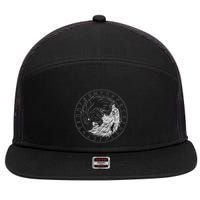 Sons Of Fenrir SköLl And Hati Ying Yang Wolf 7 Panel Mesh Trucker Snapback Hat