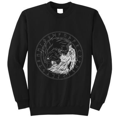 Sons Of Fenrir SköLl And Hati Ying Yang Wolf Sweatshirt