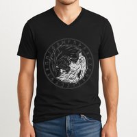 Sons Of Fenrir SköLl And Hati Ying Yang Wolf V-Neck T-Shirt
