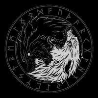Sons Of Fenrir SköLl And Hati Ying Yang Wolf Impact Tech Backpack