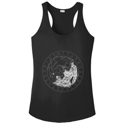Sons Of Fenrir SköLl And Hati Ying Yang Wolf Ladies PosiCharge Competitor Racerback Tank