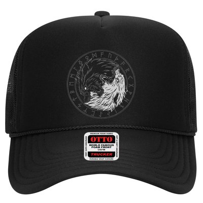 Sons Of Fenrir SköLl And Hati Ying Yang Wolf Trucker Hat