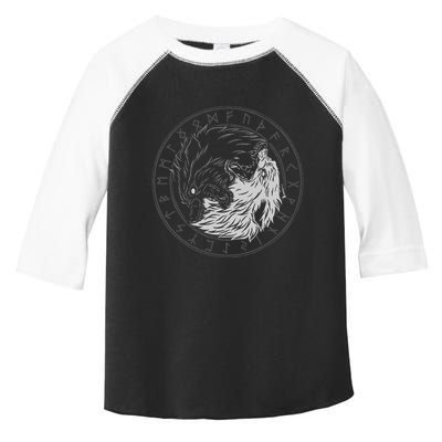 Sons Of Fenrir SköLl And Hati Ying Yang Wolf Toddler Fine Jersey T-Shirt