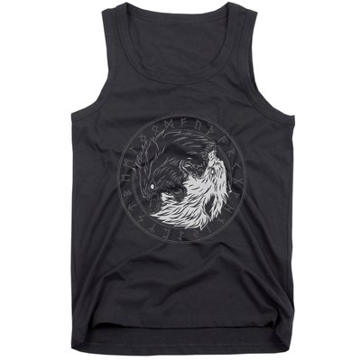 Sons Of Fenrir SköLl And Hati Ying Yang Wolf Tank Top