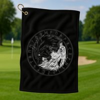 Sons Of Fenrir SköLl And Hati Ying Yang Wolf Golf Towel