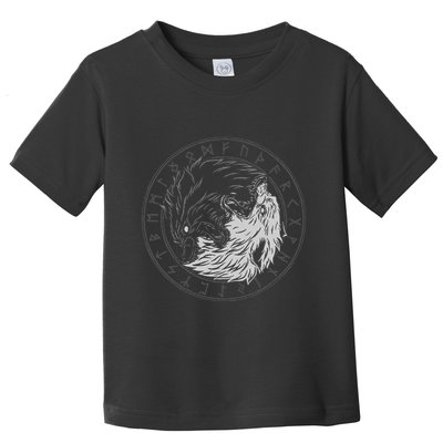 Sons Of Fenrir SköLl And Hati Ying Yang Wolf Toddler T-Shirt