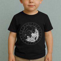 Sons Of Fenrir SköLl And Hati Ying Yang Wolf Toddler T-Shirt