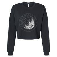 Sons Of Fenrir SköLl And Hati Ying Yang Wolf Cropped Pullover Crew