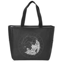 Sons Of Fenrir SköLl And Hati Ying Yang Wolf Zip Tote Bag