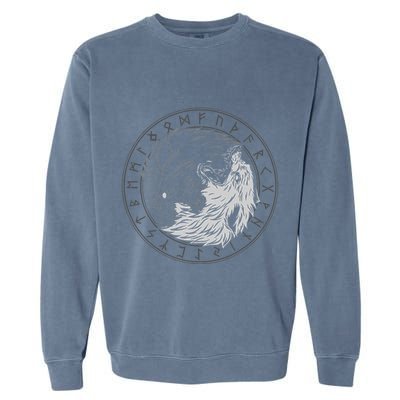 Sons Of Fenrir SköLl And Hati Ying Yang Wolf Garment-Dyed Sweatshirt