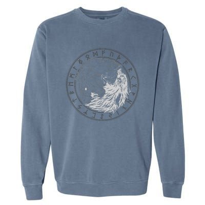 Sons Of Fenrir SköLl And Hati Ying Yang Wolf Garment-Dyed Sweatshirt