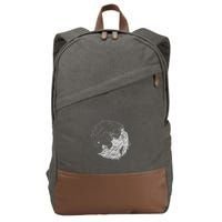 Sons Of Fenrir SköLl And Hati Ying Yang Wolf Cotton Canvas Backpack