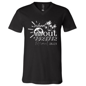 School's Out Forever Retirement V-Neck T-Shirt