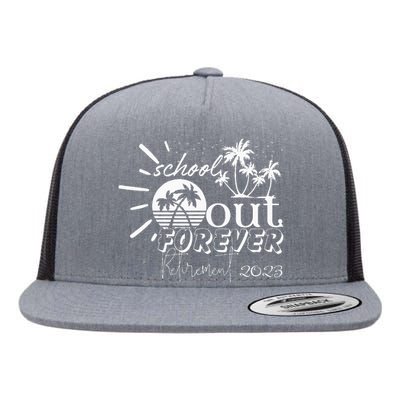 School's Out Forever Retirement Flat Bill Trucker Hat