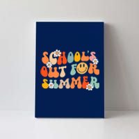 Schools Out For Summer Graduation Teacher Retro Groovy Canvas