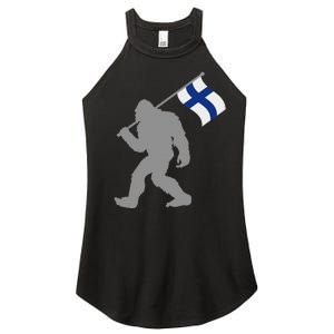 Suomi Or Finnish Flag On Finland Flag Women's Perfect Tri Rocker Tank