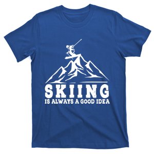 Skiing Outfit For Skiers At Apres Ski Party Ski Lover Cool Gift T-Shirt