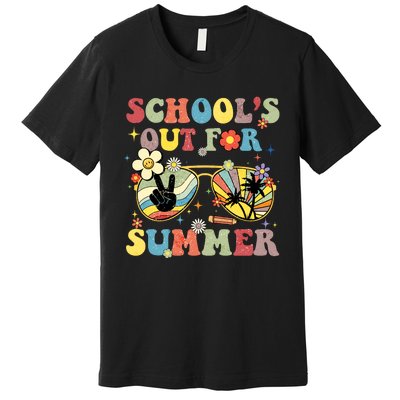 Schools Out For Summer Vibes Sunglasses Teacher Premium T-Shirt