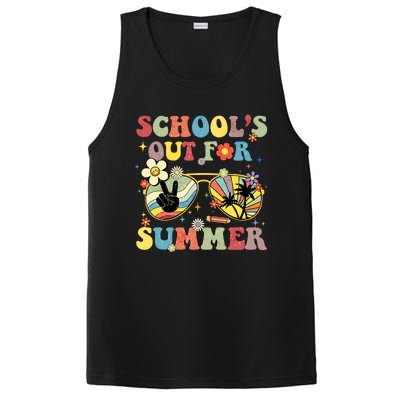 Schools Out For Summer Vibes Sunglasses Teacher PosiCharge Competitor Tank