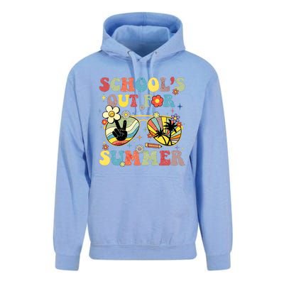 Schools Out For Summer Vibes Sunglasses Teacher Unisex Surf Hoodie