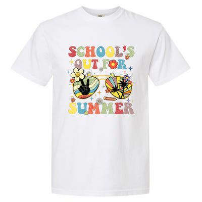 Schools Out For Summer Vibes Sunglasses Teacher Garment-Dyed Heavyweight T-Shirt