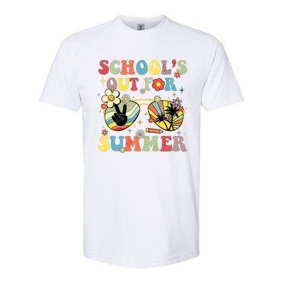 Schools Out For Summer Vibes Sunglasses Teacher Softstyle CVC T-Shirt