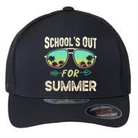 Schools Out For Summer Last Day Of School Student Teacher Flexfit Unipanel Trucker Cap