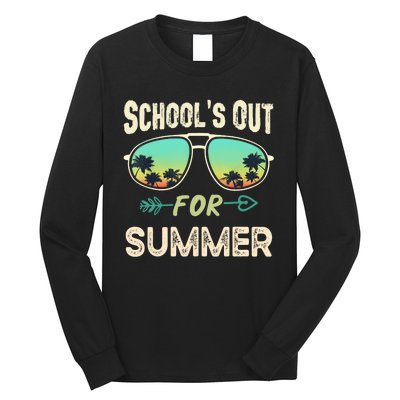 Schools Out For Summer Last Day Of School Student Teacher Long Sleeve Shirt