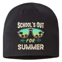 Schools Out For Summer Last Day Of School Student Teacher Sustainable Beanie