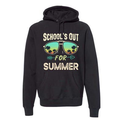 Schools Out For Summer Last Day Of School Student Teacher Premium Hoodie