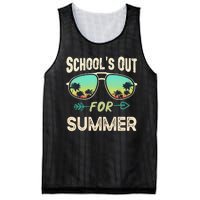 Schools Out For Summer Last Day Of School Student Teacher Mesh Reversible Basketball Jersey Tank