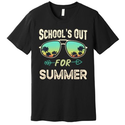 Schools Out For Summer Last Day Of School Student Teacher Premium T-Shirt