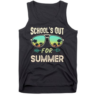 Schools Out For Summer Last Day Of School Student Teacher Tank Top