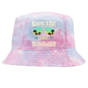 Schools Out For Summer Last Day Of School Student Teacher Tie-Dyed Bucket Hat