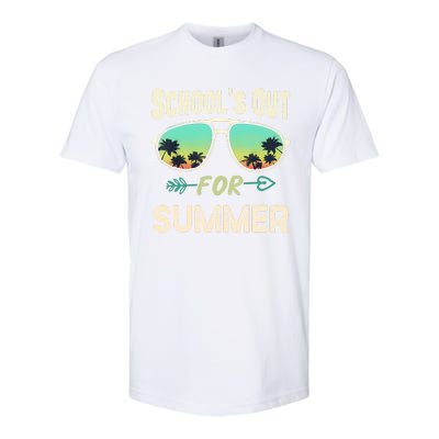 Schools Out For Summer Last Day Of School Student Teacher Softstyle CVC T-Shirt