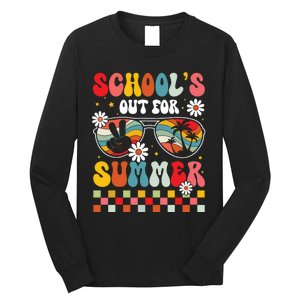 Schools Out For Summer Last Day Of School Teacher Boy Girl Long Sleeve Shirt