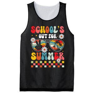 Schools Out For Summer Last Day Of School Teacher Boy Girl Mesh Reversible Basketball Jersey Tank