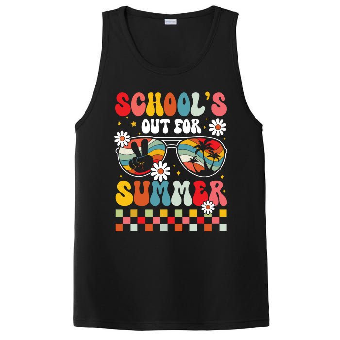 Schools Out For Summer Last Day Of School Teacher Boy Girl PosiCharge Competitor Tank